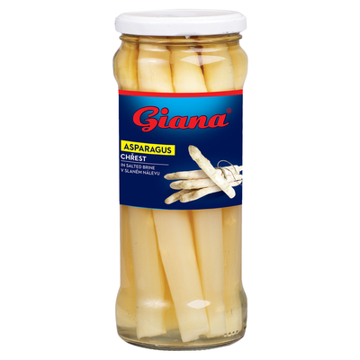 Whole Peeled White Asparagus in Salted Brine